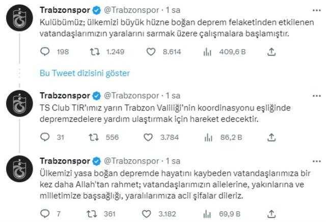 Sosyal medyadan seslendiler! Süper Lig'in devlerinden destek çağrısı Sosyal medyadan seslendiler! Süper Lig'in devlerinden destek çağrısı