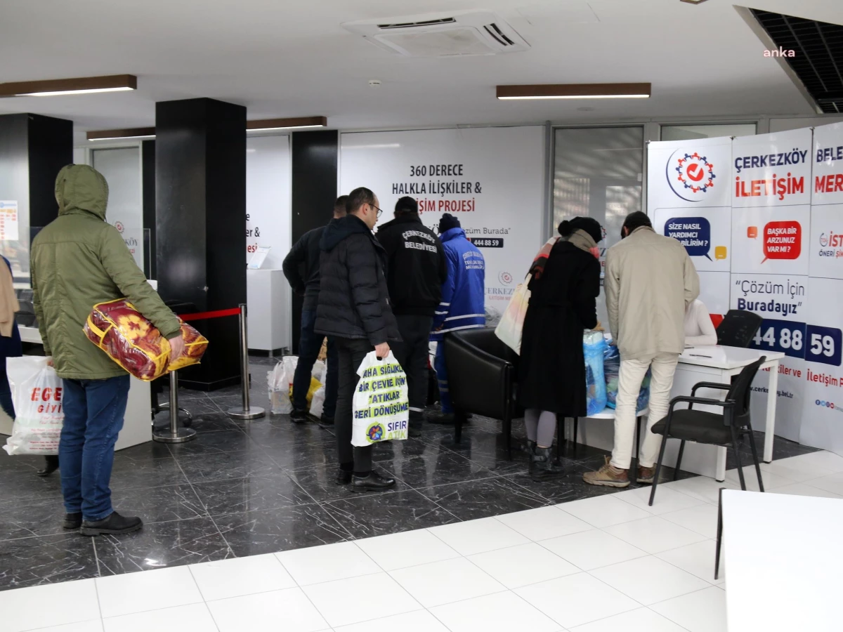 Tekirdağ Çerkezköy Belediyesi, Depremzedeler İçin Yardım Kampanyası Başlattı