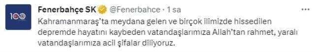 Türkiye'yi deprem vurdu! Spor camiasından peş peşe mesajlar geliyor