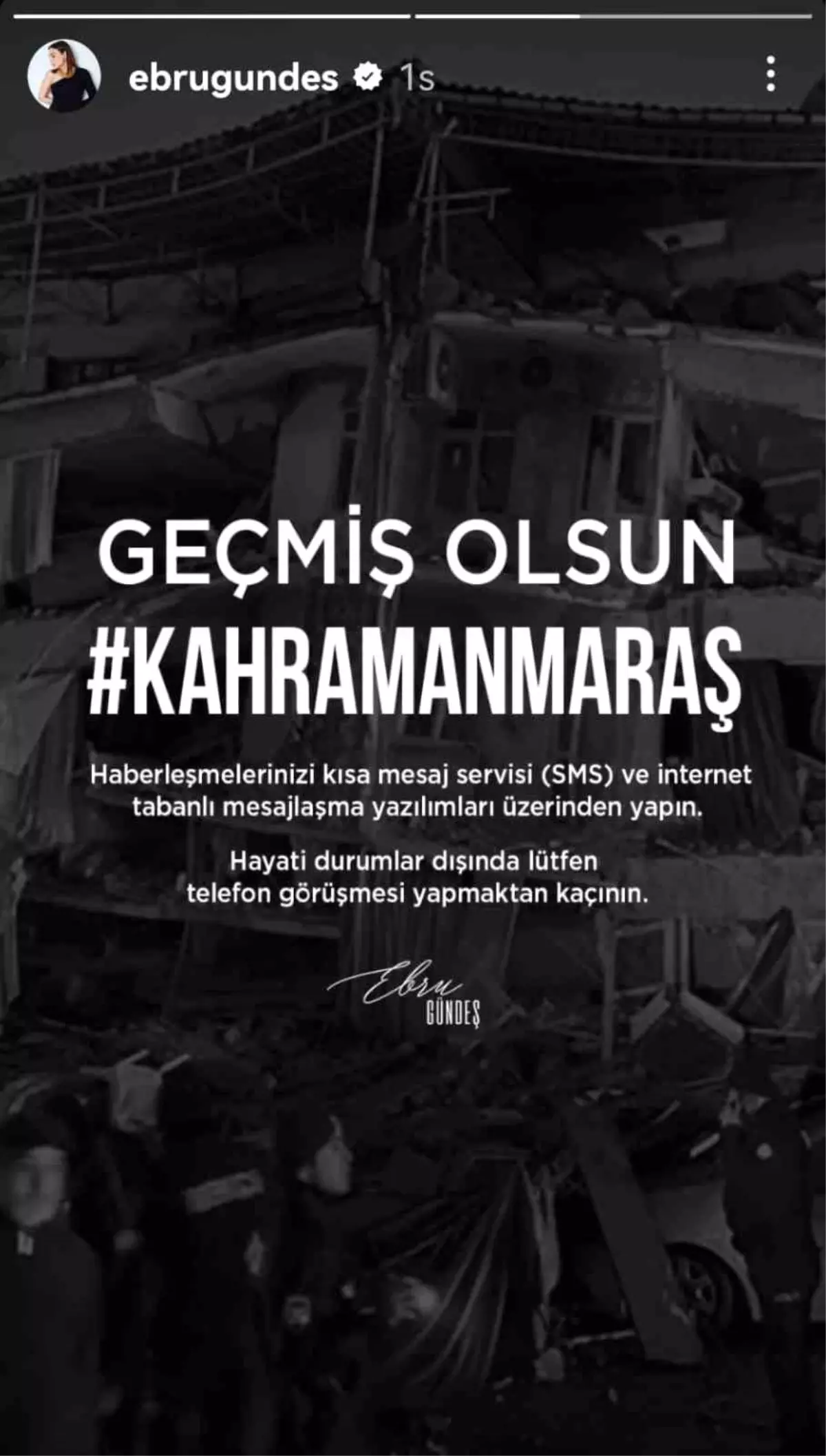 Ünlülerden "geçmiş olsun" paylaşımı