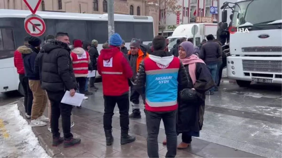 Aksaray\'da deprem bölgesine kan bağışı ve yardım seferberliği