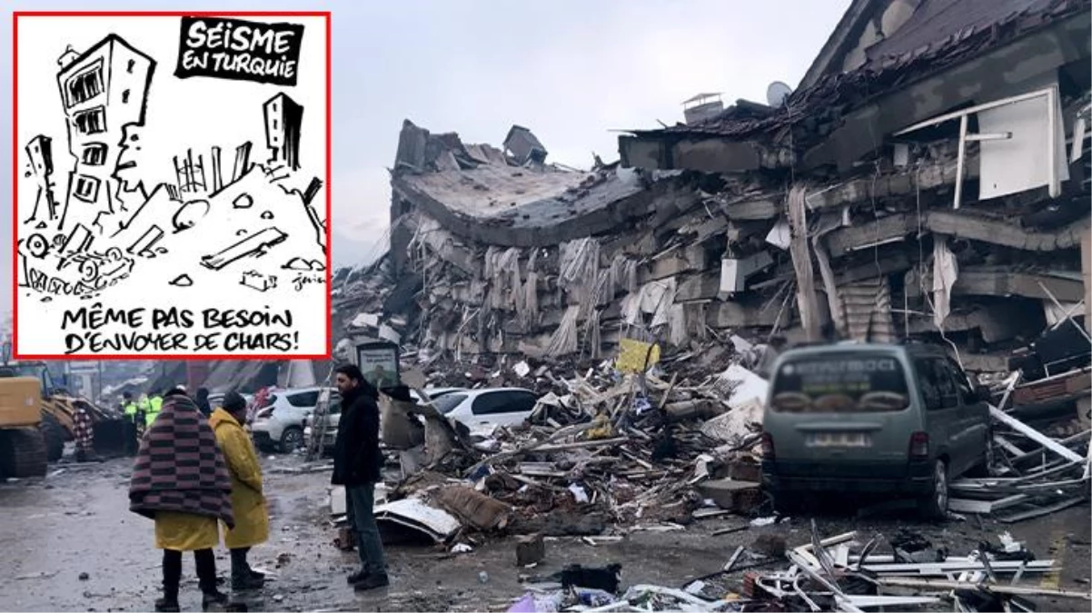 Fransız Charlie Hebdo dergisi, binlerce vatandaşımızın yaşamını yitirdiği depremle alay etti! Sosyal medyada tepkiler çığ gibi