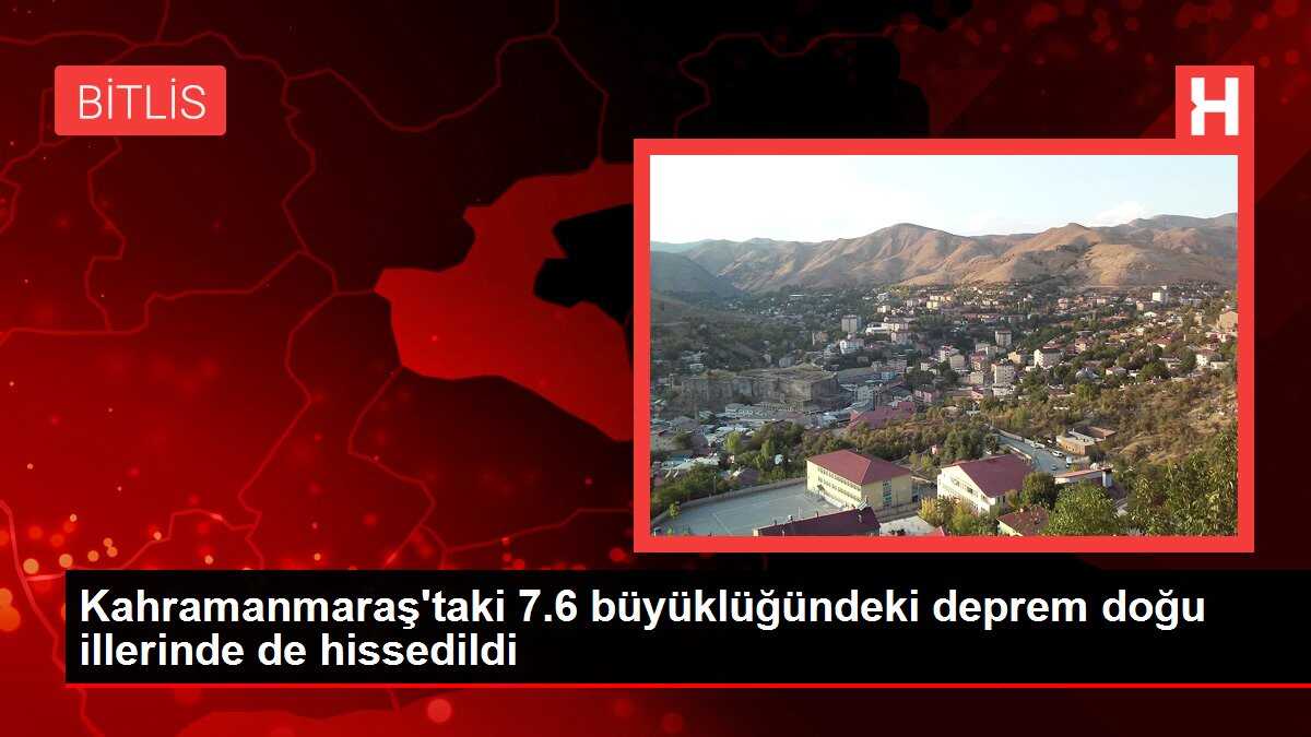 Kahramanmaraş'ın Nurhak ilçesinde 4,1 büyüklüğünde deprem meydana geldi