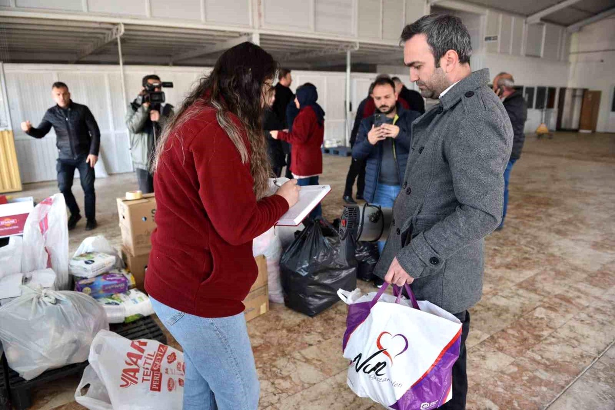 Kepez\'den deprem bölgesine yürekleri ısıtan bağış