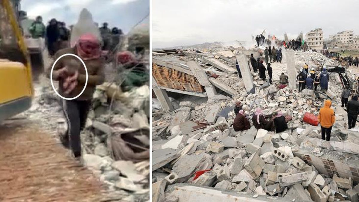 Suriye'de enkaz altında kalan kadın doğum yaptı! Bebek yaşıyor, anne hayatını kaybetti