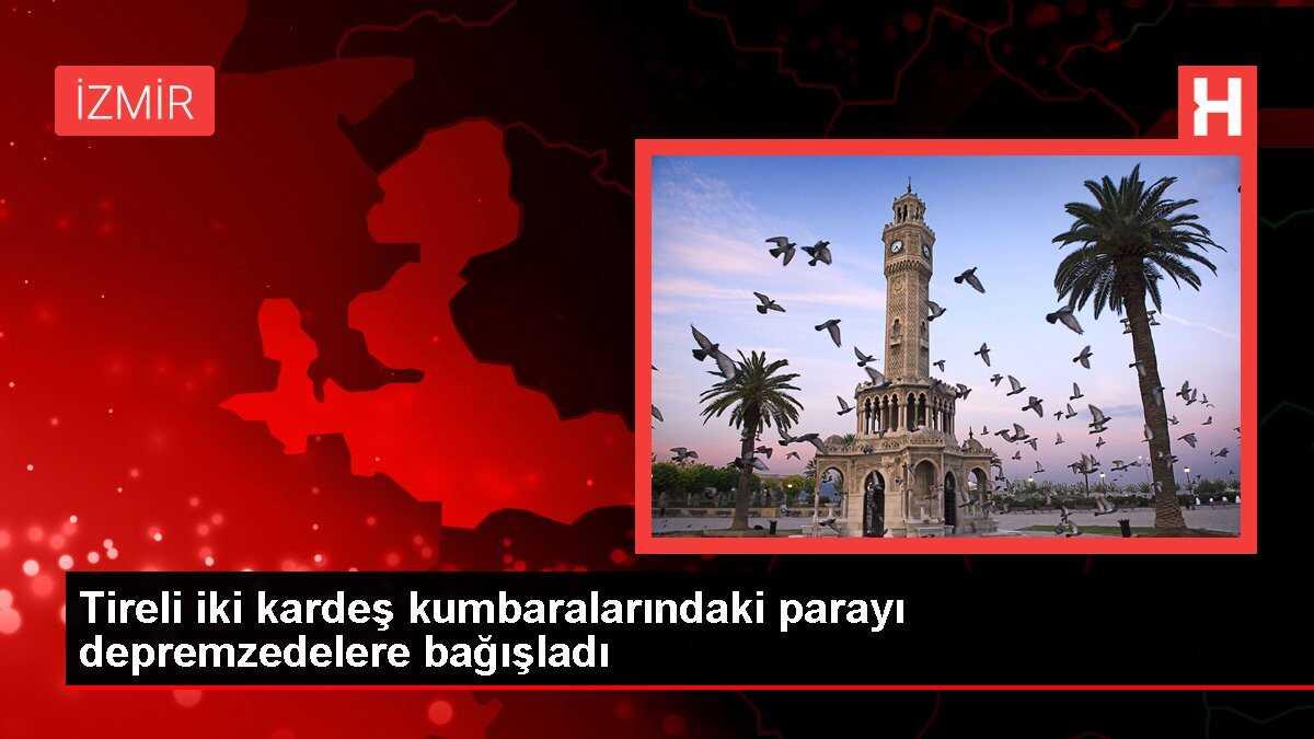 Tireli iki kardeş kumbaralarındaki parayı depremzedelere bağışladı