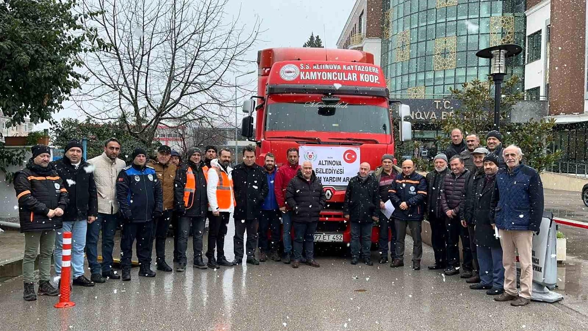 Yalova Altınova, depremzedeler için tek yürek oldu
