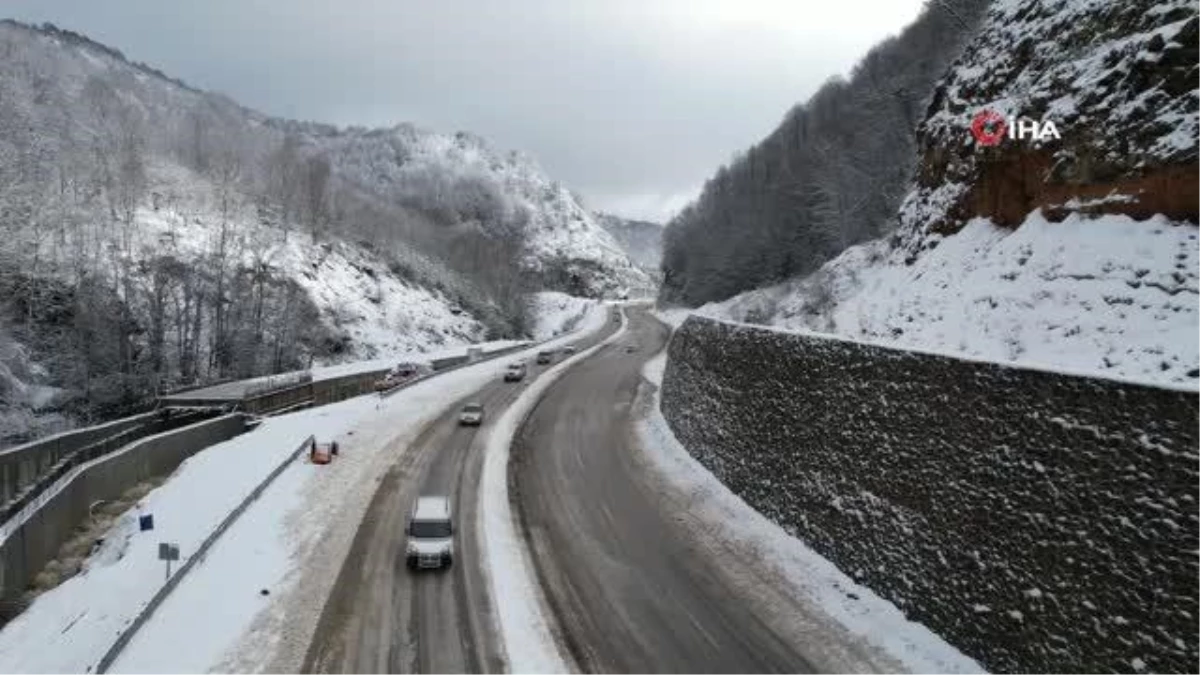 Zonguldak\'ta kar yağışı etkili oldu
