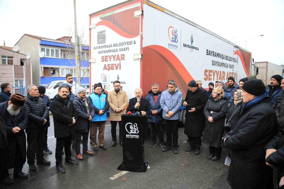 Bayrampaşa\'nın "seyyar aşevi" deprem bölgesinde