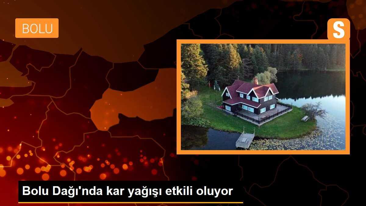 Bolu Dağı\'nda kar yağışı etkili oluyor