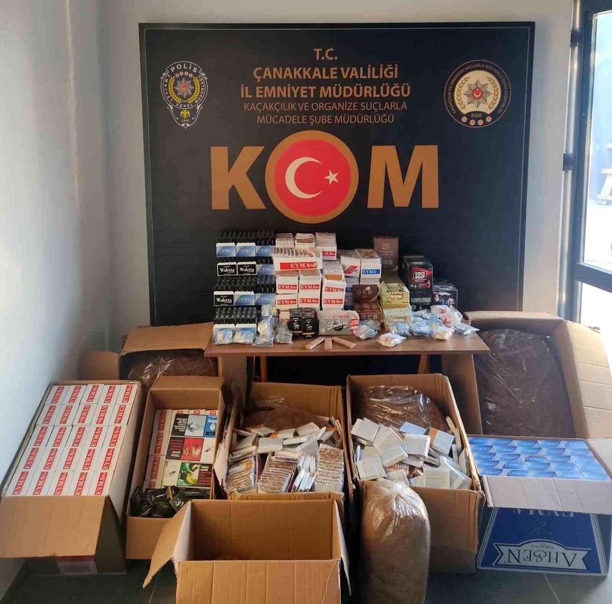 Çanakkale\'de kaçak sigara operasyonu