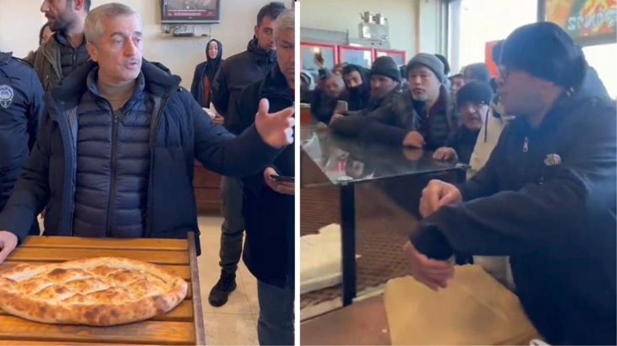 Belediye başkanı ekmeğin 14 liraya satıldığı fırına gidip hesap sordu