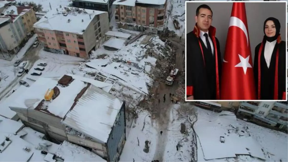 Elbistan'da enkaz altında kalan hakim çiftin cansız bedenlerine ulaşıldı