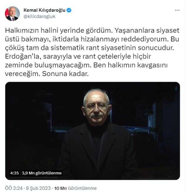 Hamza Dağ'dan Kılıçdaroğlu'na deprem tepkisi: Siz yalan ve iftira ile siyasi şov yapıyorsunuz