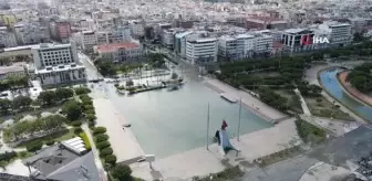 Hatay İskenderun'da deniz seviyesi yükseldi, bölge dron ile görüntülendi