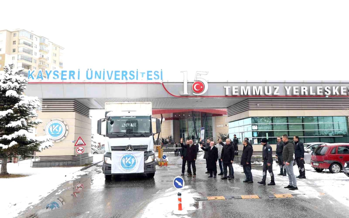 Kayseri Üniversitesi\'nden deprem bölgesine yardım eli