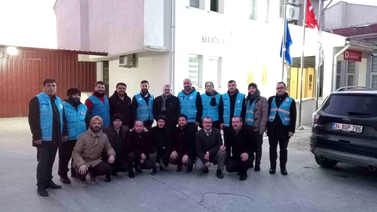 Muğla İl Müftülüğünden 12 kişi deprem bölgesine hareket etti