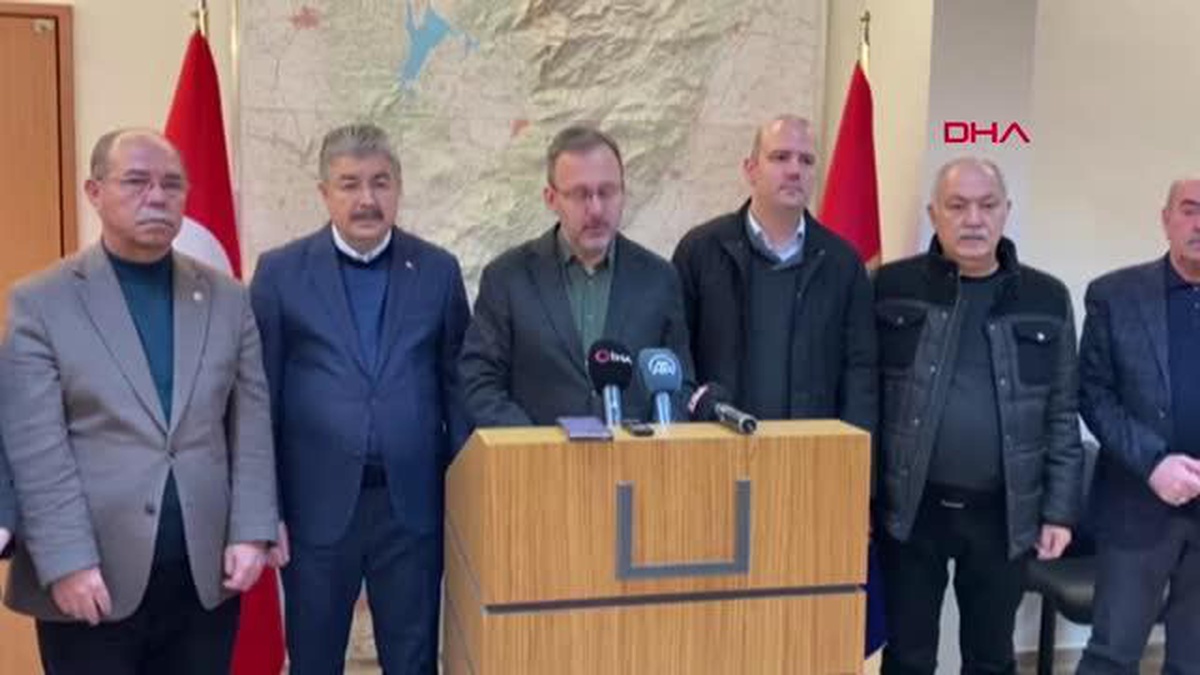 SPOR Bakan Kasapoğlu 152 tesiste 150 binden fazla depremzede konaklıyor