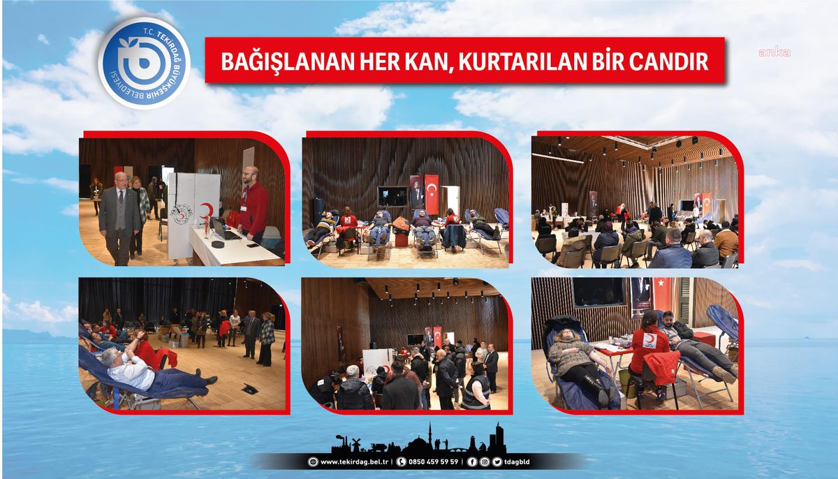 Tekirdağ Büyükşehir Belediyesi Personeli, Depremzedeler İçin Kan Bağışladı