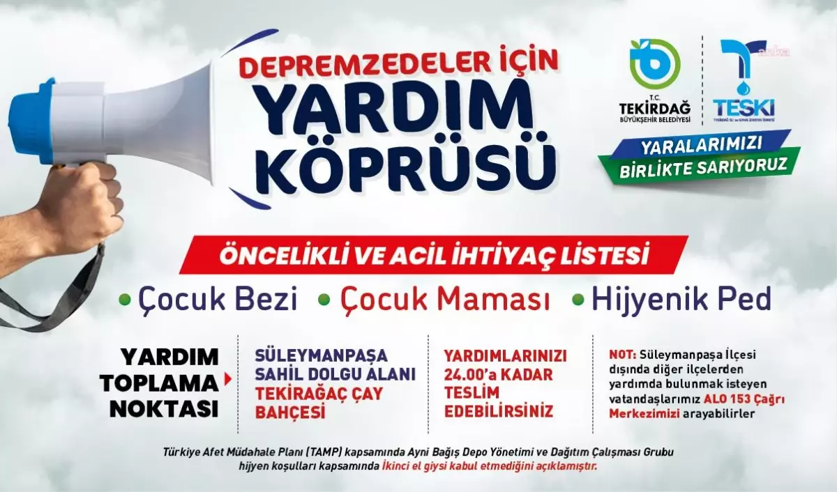 Tekirdağ Büyükşehir, Depremzedelere Şarköy ve Kumbağ\'daki Otellerin Kapılarını Açtı