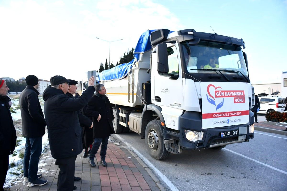 Yardımlar Çanakkale\'den yola çıktı