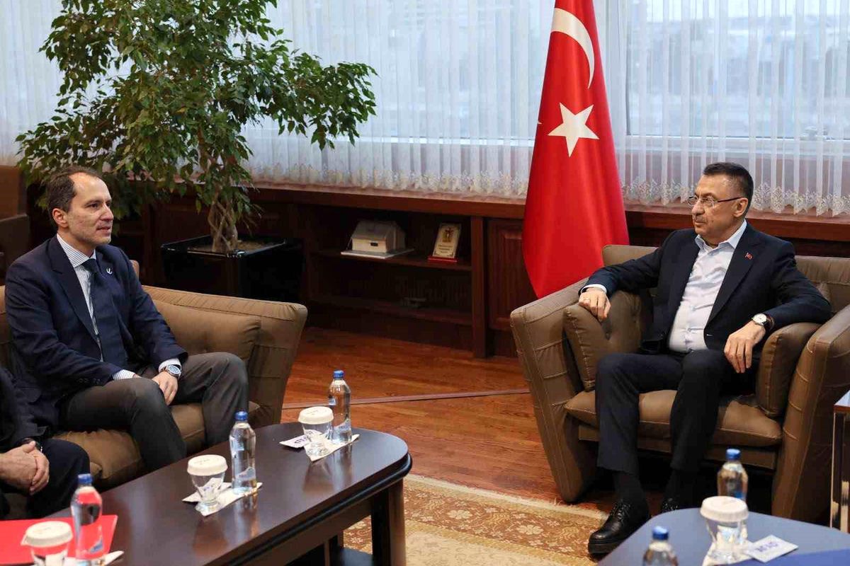 Yeniden Refah Partisi Genel Başkanı Erbakan, Cumhurbaşkanı Yardımcısı Oktay ile görüştü