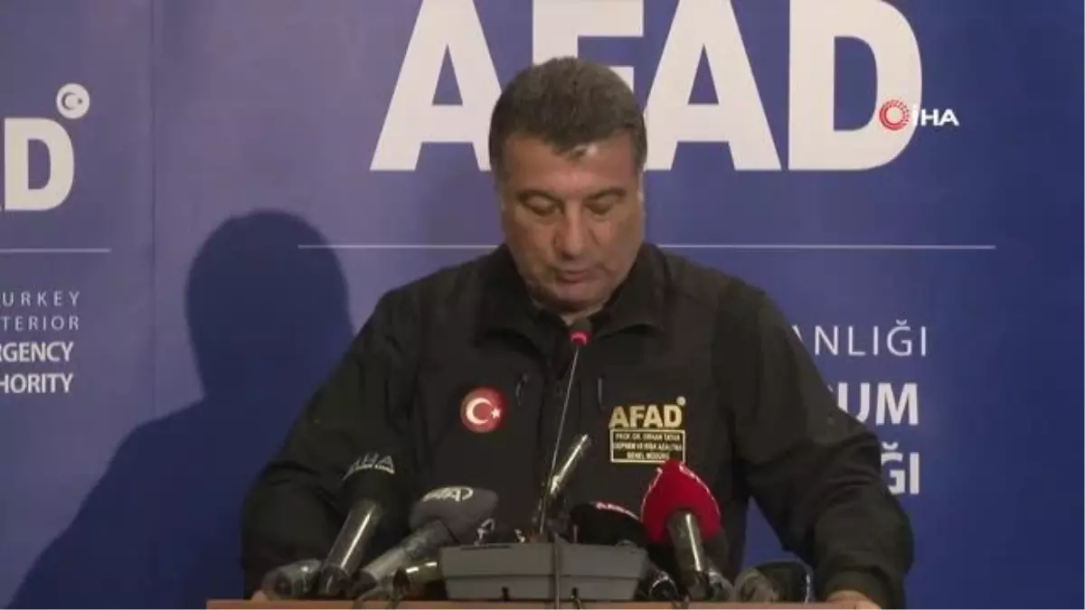AFAD Deprem Risk ve Azaltma Genel Müdürü Tatar: 'Son derece farklı bir oluş mekanizmasına sahip, kısa süreyle iki tane çok büyük şiddetli depremin...