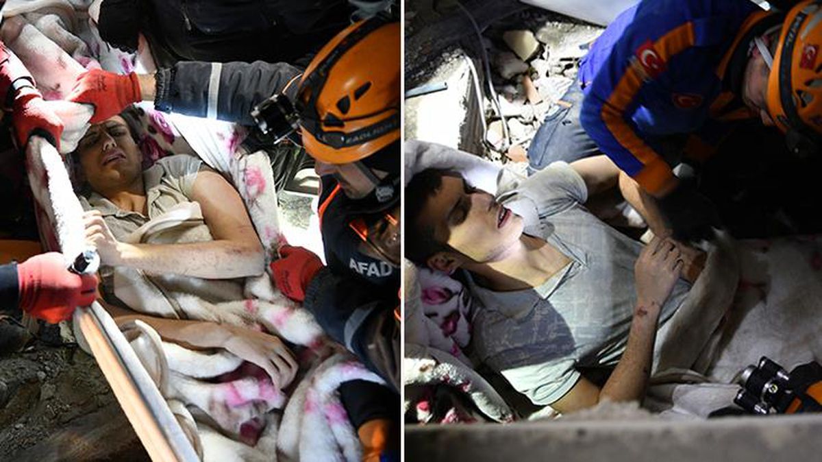 Enkazdan 89 saat sonra kurtarılan genç, sorduğu soruyla tebessüm ettirdi: Beyaz araba vardı, o ne durumda?