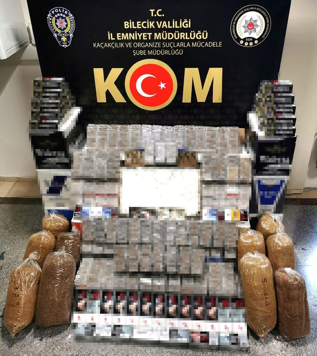 Bilecik\'te kaçak tütün operasyonu
