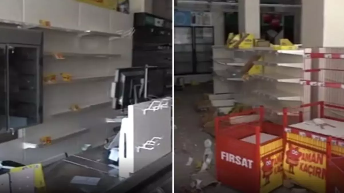 Depremden etkilenen Hatay\'ın Kırıkhan ilçesinde marketler yağmalandı, ilçe sakinleri öfkeli: İçimizde böyle kötü niyetliler var