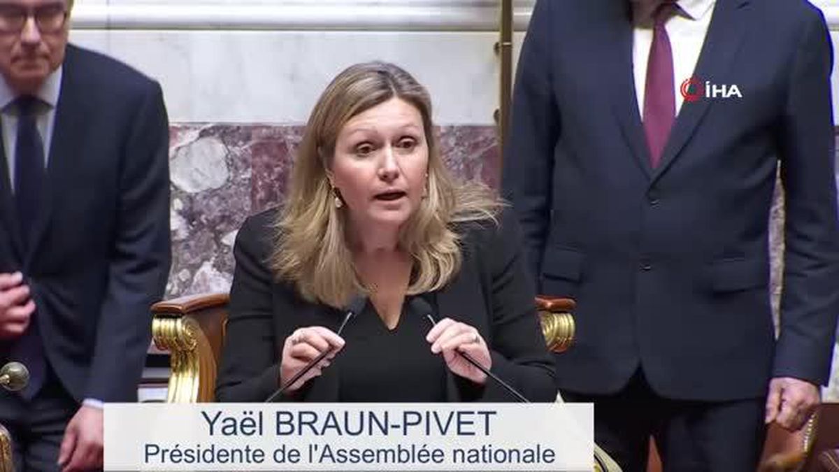 Fransa Meclisinde Türkiye'deki depremzedeler için saygı duruşu