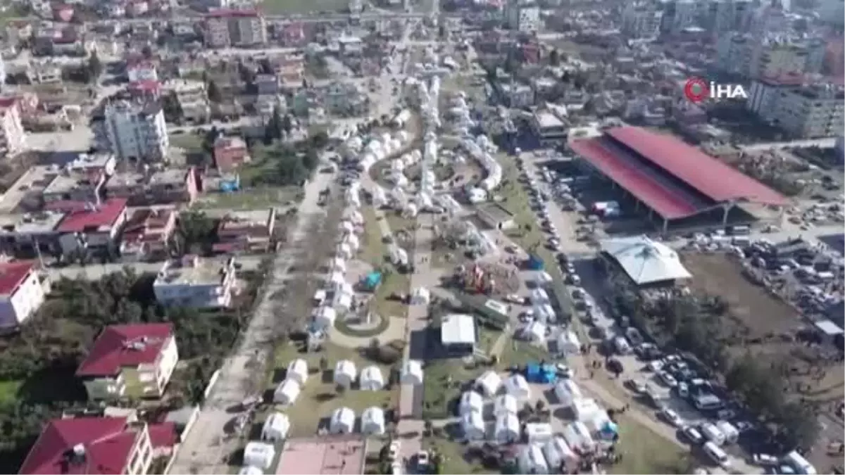 Gaziantep\'te çadırkent böyle görüntülendi