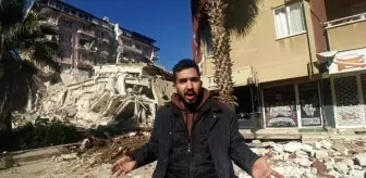 Hatay'da 100 kişinin oturduğu binanın enkazı için 'vinç' talebi