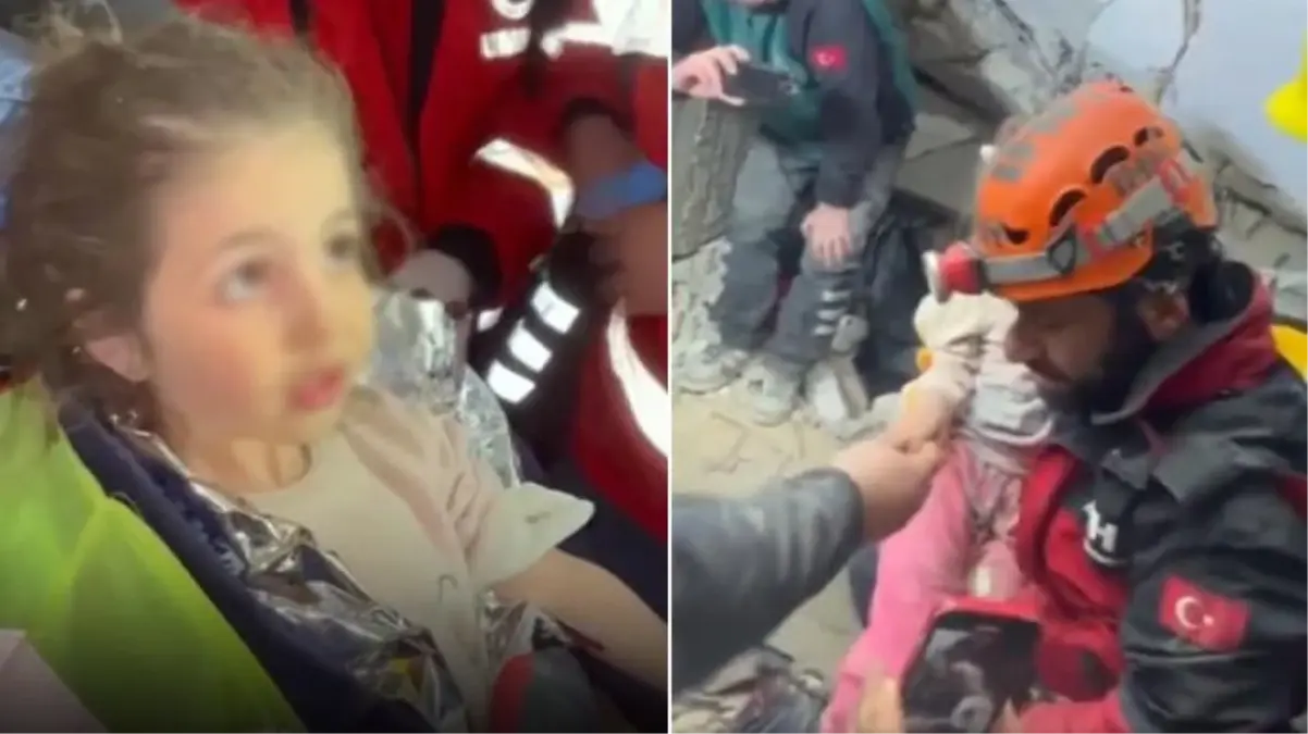 72 saat sonra enkazdan çıkarılan küçük kıza "Su ister misin?" dediler, yanıtı ekipleri gülümsetti