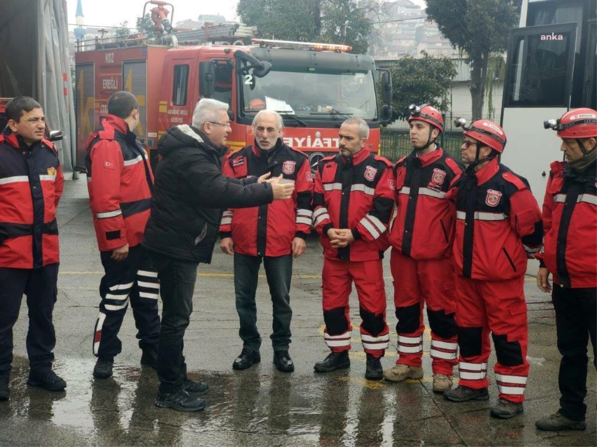 Kdz. Ereğli Belediyesi, 18 Kişilik 2. Arama-Kurtarma Ekibini, Deprem Bölgesine Gönderdi