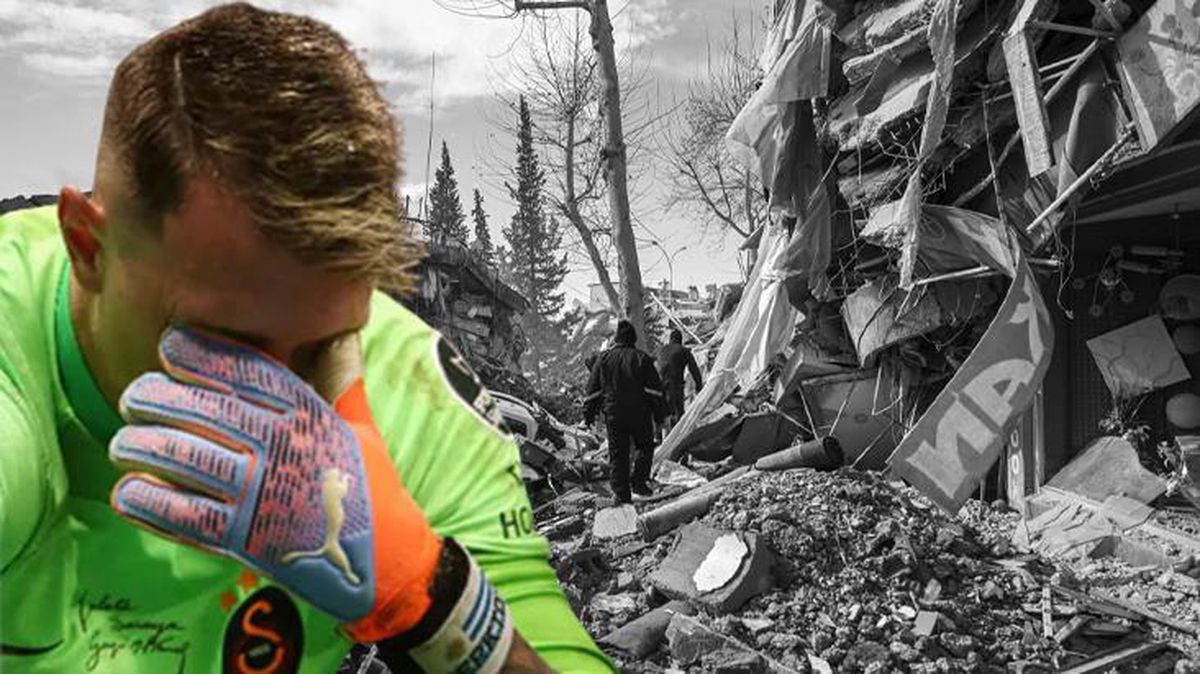 Alana koltuk değnekleriyle gitti! Muslera, depremzedeler için yardım çalışmalarına katıldı