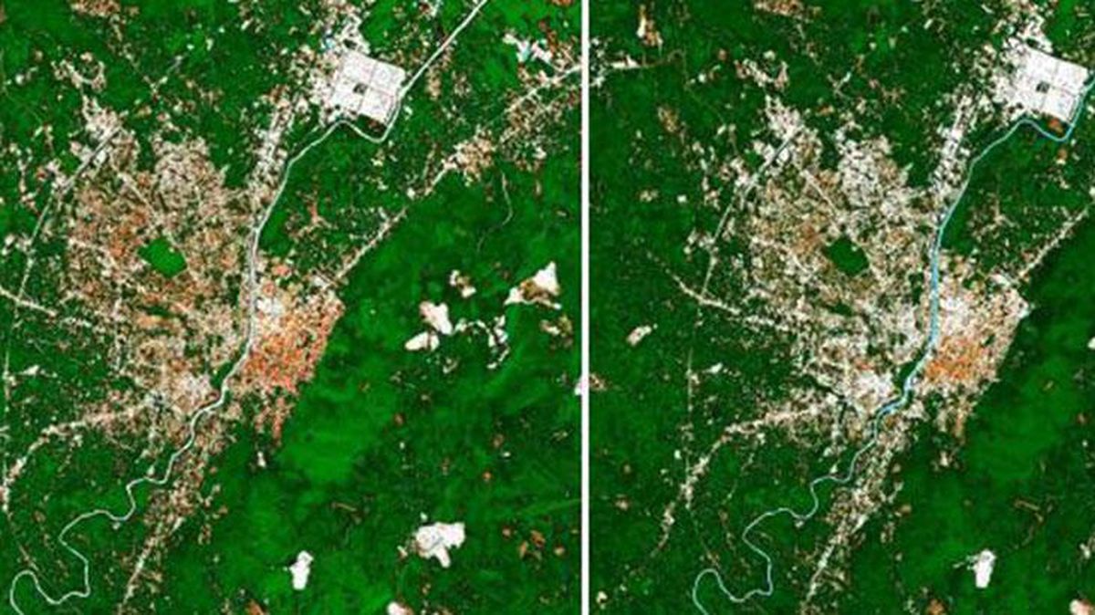 Antakya'daki büyük yıkım uydu fotoğrafına yansıdı