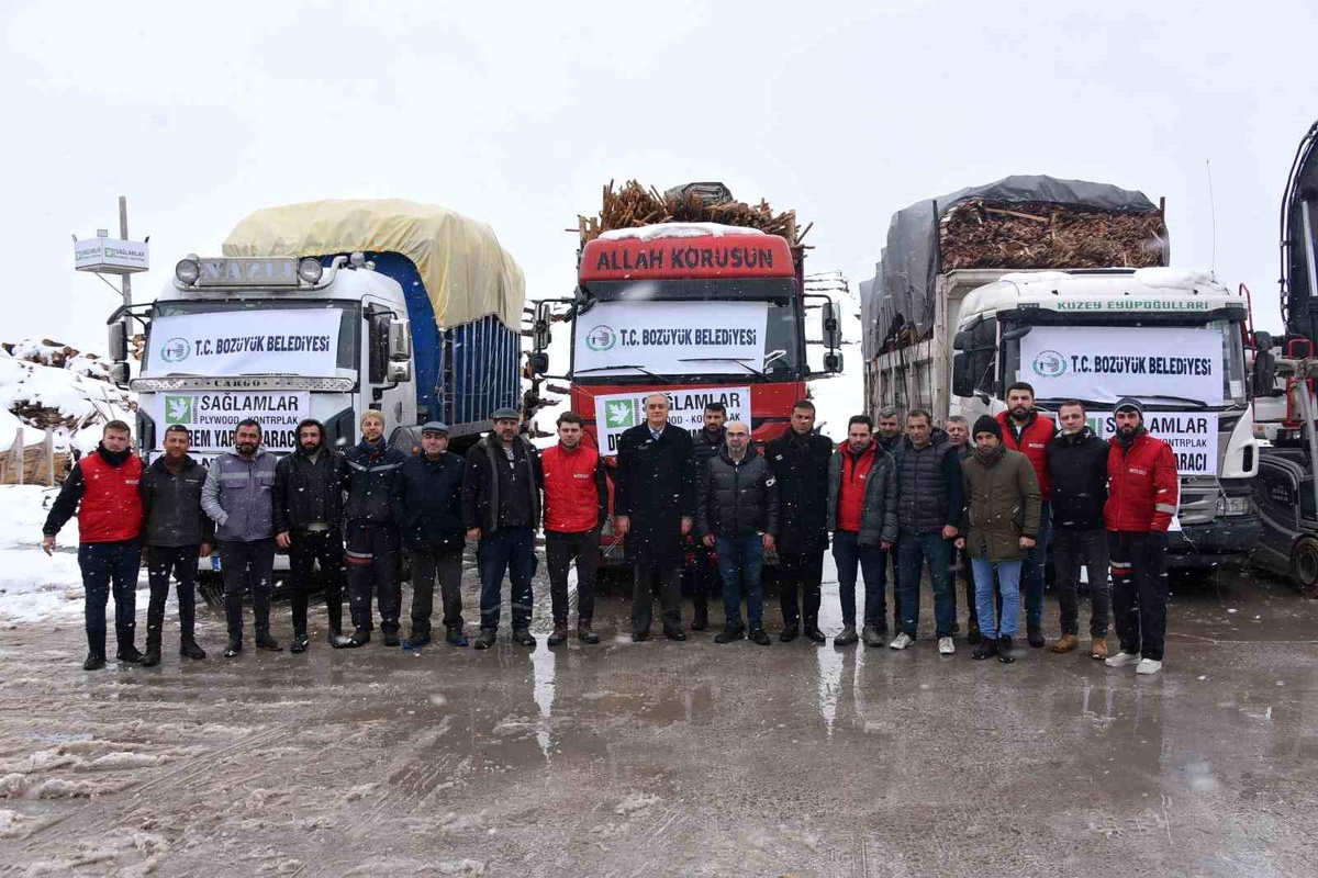 Deprem bölgesine yakacak yardımı