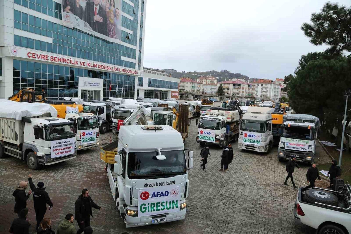 Giresun iş dünyası depremzedeler için seferber oldu
