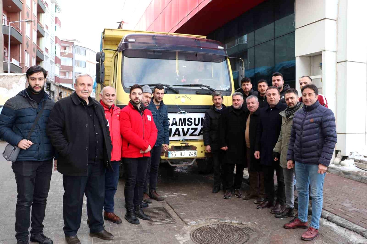Havza\'dan deprem bölgesine bir kamyon yakacak