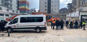 Kolonlarının kesildiği iddia edilen binada inceleme: Betondan numune alındı