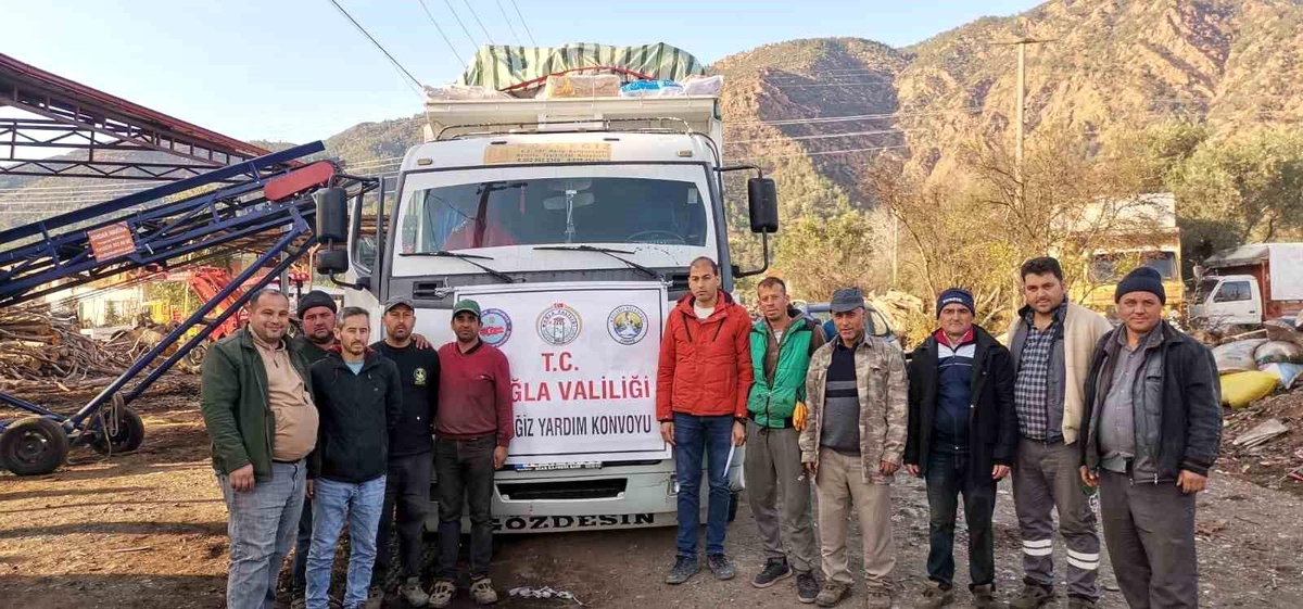 Köyceğiz\'den deprem bölgesine odun gönderildi