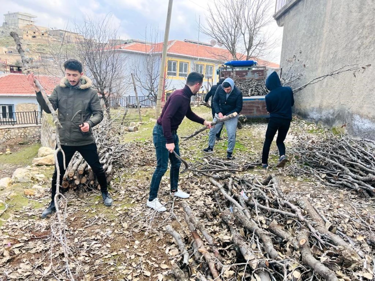 Mazıdağı\'nda köylüler depremzedeler için kışlık odunlarını bölgeye gönderdi