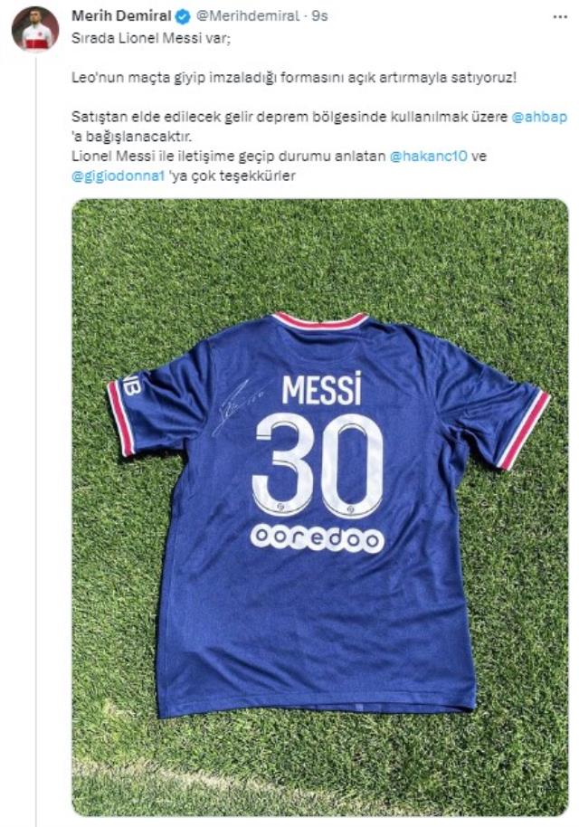 Messi, Mbappe ve Neymar'dan destek! Merih'in depremzedeler için başlattığı kampanya büyüyor