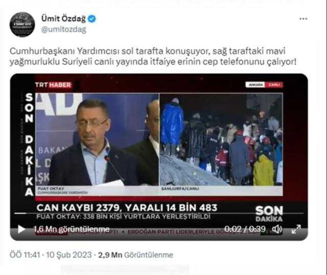 Özdağ'ın 'Telefon çalıyor' dediği gençten sert tepki: Ben Türk vatandaşıyım, hırsız hiç değilim