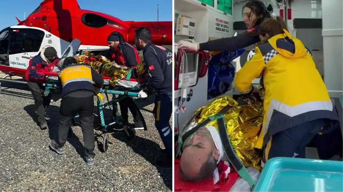 130 saat sonra ailesiyle enkazdan çıkan babanın ambulanstaki sözleri herkesi ağlattı: Sizi rahatsız ediyorum