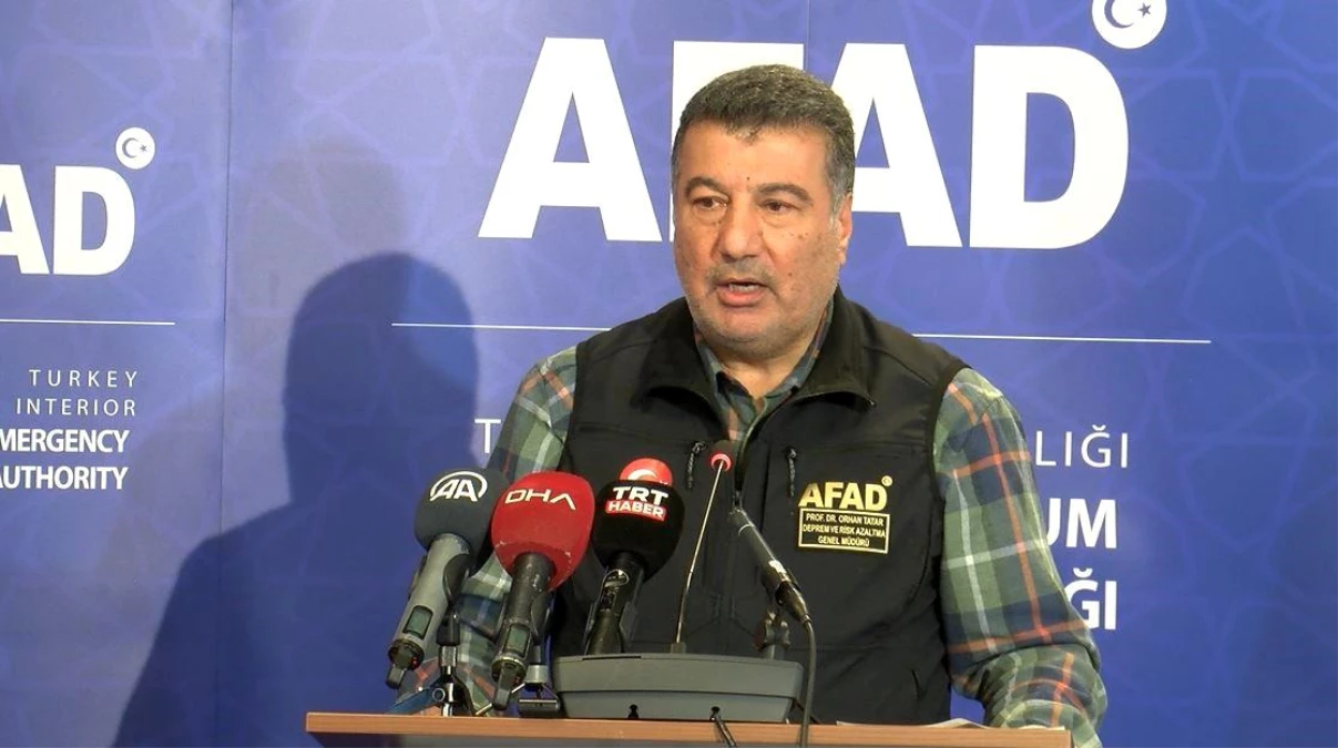 AFAD Deprem Risk Azaltma Genel Müdürü Tatar: "Deprem 500 atom bombası etkisinde"