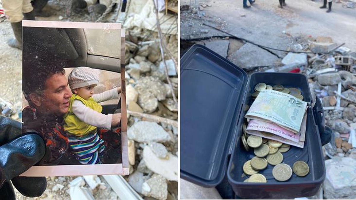 Enkazda bulunan kumbaradan çok acıklı bir hikaye çıktı! Acılı baba dizlerinin üzerine çöküp hüngür hüngür ağladı