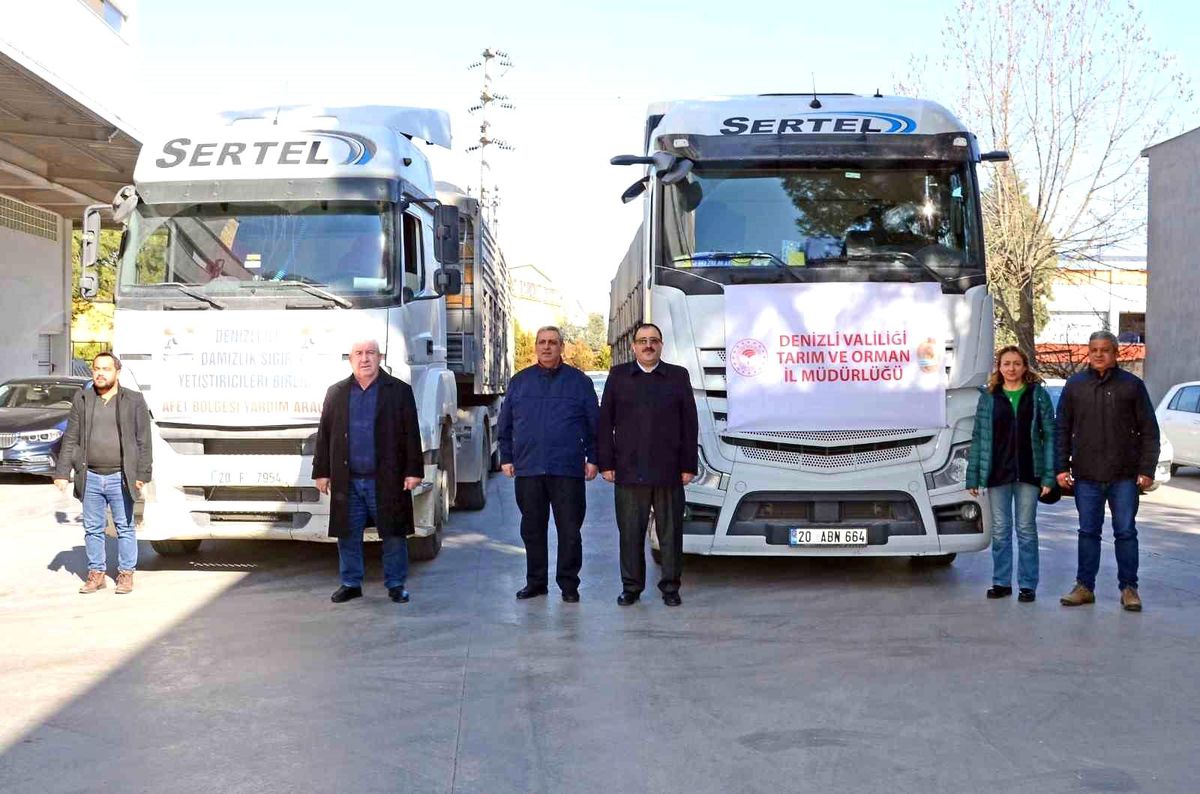 Denizli\'den afet bölgesine 50 ton un