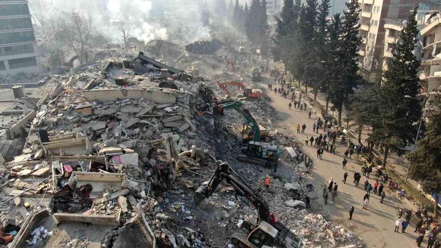 Depremin merkez üssü Kahramanmaraş felaketin 6'ıncı gününde havadan görüntülendi Depremin merkez üssü Kahramanmaraş felaketin 6'ıncı gününde havadan görüntülendi